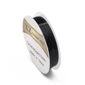 Black color-preserving copper wire 0.3mm for DIY jewelry making on white spool - 0.3mm Diameter (Approx 14.5m/Roll) / Black