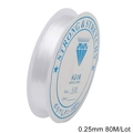 Transparent 0.25mm crystal string spool 80m for DIY jewelry making and beading craft - 0.25mm