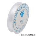 0.35mm transparent crystal beading wire 40m roll for jewelry making DIY accessories - 0.35mm