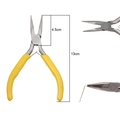 Mini 13cm jewelry needle nose pliers with yellow PVC handles for DIY craft projects - Needle Nose Pliers (No Teeth) / Length approx 13cm