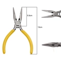 13cm needle nose pliers with yellow non-slip handles for jewelry DIY and wire beading - Needle Nose Pliers (With Teeth)