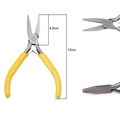 Precision yellow jewelry pliers 12cm needle nose tool for DIY craft and wire wrapping - Flat Nose Pliers (Toothless)
