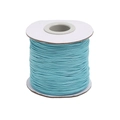 Sky blue waxed cord spool for DIY jewelry making and braided cord bracelets - 0.5mm/10 Meters / Blue