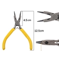 Yellow handle precision needle nose jewelry pliers for DIY handmade wire wrapping crafts - Short Round Nose Jewelry Pliers