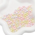 Mezcla de perlas de imitación ABS en blanco rosa y amarillo para manualidades DIY - Mezcla de Sakura Nevada
