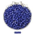 DIY handmade accessories featuring small dark blue acrylic cylinder beads for jewelry making - Dark Blue