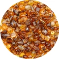Assorted amber acrylic beads in star and heart shapes for DIY jewelry making - Random Mixed 30g/Pack / Amber Series