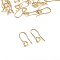 Ganchos para pendientes bañados en oro de 14K para hacer bisutería artesanal DIY - Gancho de Pendiente Extendido 9x21mm / Dorado