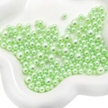 Perlas de imitación ABS verde claro en varios tamaños para joyería DIY y decoración - Verde claro