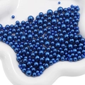 Perlas de ABS azul real en tamaños mixtos con acabado brillante para manualidades DIY - Azul Profundo
