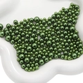 Perlas de imitación ABS verde oscuro en tamaños mixtos para joyas DIY y decoraciones - Verde Militar