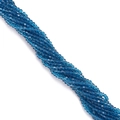 4mm dark teal faceted crystal bicone beads for DIY jewelry making and crafting - 3mm (Aperture approx. 0.9mm, approx. 110-115 pcs/strand) / Peacock Blue