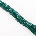 Deep green 4mm faceted bicone crystal glass beads for DIY jewelry making and crafts - 4mm (Approx. 80-85 Pieces/Pack) / Peacock Green