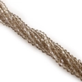 4mm faceted champagne brown crystal glass beads strand for DIY jewelry making and crafts - 4mm (Approx. 80-85 Pieces/Pack) / Gray