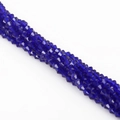 4mm dark blue bicone crystal glass beads with faceted finish for DIY jewelry making - 4mm (Approx. 80-85 Pieces/Pack) / Dark Blue