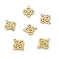 6 pièces de breloques nuage RuYi plaquées or 14K avec doubles boucles pour bijoux DIY - Longevity Auspicious Cloud (14K Gold Filled) / 13x16mm