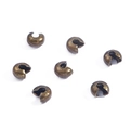 Antiek bronzen knijpkraal verbergers voor handgemaakte DIY sieraden en armbanden - Verguld Antiek Brons
