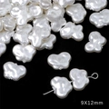 Baroque style iridescent imitation mother of pearl 9x12mm cloud shape beads for jewelry - Butterfly Style (BSG047) / 2 Pieces/Pack (9x12mm) / Laser Silver