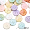 23mm macaron iridescent acrylic balloon dog round beads for DIY jewelry making - #19 Balloon Dog Embossed Bead / 23mm (10 Pieces/Pack) / Macaron Mixed Colors
