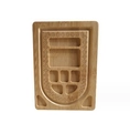 Bamboo bead design board for DIY jewelry making with U-groove and numbered scale - Type A Small Design Board / 14x19.5x1cm (1 Piece/Pack) / Natural Wood Color