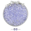 Perles en verre violet pâle translucide 8mm pour la création de bijoux DIY - Style 29 / 50 Pièces/Paquet (8mm / Trou env. 1,5mm) / Lavande