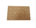 Handmade bamboo bead design tray with sixteen circular size grooves and measurement engravings - Type B Design Board / 44x27.5x1cm (1 Piece/Pack) / Natural Wood Color