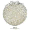 Perles en verre translucide de 8mm aux couleurs irisées pour la création de bijoux - Style bicolore transparent glace (#32) / 8mm / Trou env. 1,5mm / Env. 50 pièces / Arc-en-ciel