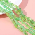 Perles irrégulières d'œil de chat vertes pour la création de bijoux et d'accessoires - Vert Herbe