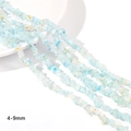 Light blue 4-9mm irregular millefiori glass stone beads for DIY jewelry making - Size 4-9mm (Hole 1mm) / Light Blue Mix