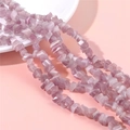 Perles irrégulières en œil de chat violet pour la création de bijoux DIY faits main - Violet