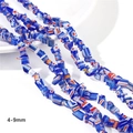 Irregular blue Millefiori glass beads for DIY jewelry making size 4-9mm strand - Size 4-9mm (Hole 1mm) / Royal Blue Series