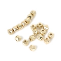 Detail van gefacetteerde gouden geometrische CCB-kralen voor DIY sieraden maken - Gefacetteerd Vierkant (8x8mm, 100 Stuks/Verpakking) / Goud