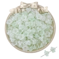 Frosted light green lily of the valley acrylic flower beads for DIY jewelry making - Trumpet Flower Fresh Green Gradient