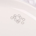 Silver stainless steel open jump rings for DIY jewelry making and bracelet repair - 4mm Jump Ring (200 Pieces/Pack)
