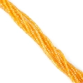 Sartas de cuentas facetadas de 2mm en cristal naranja para joyería DIY y manualidades - Amarillo Dorado AB / 2mm 1 Tira/Pack (aprox. 148-150 Cuentas)