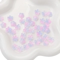 Pink and blue gradient cherry blossom flower glass beads for DIY jewelry making - Gradient Pink Blue (10 Pieces/Pack)