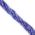 3mm dark blue crystal ab rondelle facet beads for diy jewelry making and bracelets - Deep Blue AB / 2mm 1 Strip/Pack (Approx. 148-150 Beads)
