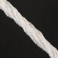 3mm transparent AB coated crystal glass beads for DIY jewelry making and beadwork - AB White / 2mm 1 Strip/Pack (Approx. 148-150 Beads)