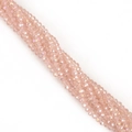 Strands of 3mm faceted champagne glass beads with AB iridescent finish for DIY jewelry - Water Pink AB / 2mm 1 Strip/Pack (Approx. 148-150 Beads)