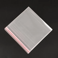 Clear OPP self-adhesive packaging bags with red sealing strips for jewelry DIY - Clear OPP Bag 16*16CM (Approx. 200pcs)