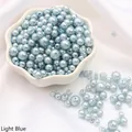 Perline finte azzurre per la creazione di gioielli in una ciotola di ceramica - Diametro 3-8mm Foro Circa 1mm 10g/Sacchetto Circa 150 Pezzi / Azzurro