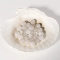 Perles en acrylique blanc translucide pour colliers DIY et fabrication de bijoux faits main - Blanc