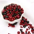 Mixed red and black faux pearls in various sizes for DIY jewelry making and crafts - Diameter 3-8mm Hole Approx 1mm 50g/Bag Approx 750 Pcs / Joyous