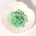 Perles rondes en acrylique translucide vert menthe pastel pour la fabrication de bijoux DIY - Vert clair