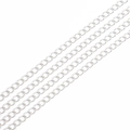 Multiple strands of silver iron extension chains for DIY jewelry making and accessories - 2.5mm 5m/Pack / Electroplated Silver