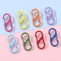 Set di otto moschettoni a S colorati in lega per portachiavi e accessori fai da te - Colori Misti Casuali