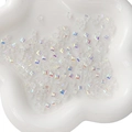 Quadratische 8x8mm AB-beschichtete Glasperlen für DIY-Schmuck in einer Schale - 4x4mm (10 Stück/Packung) / Importiert Bunt