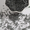 Donkergrijze cilindrische glaskralen met metallic zilveren afwerking voor DIY-sieraden - H-Buis 2mm (15g/Verpakking, Ca. 700 Stuks) / donkergrijs