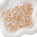 8mm champagne faceted cube glass beads for handmade jewelry DIY crafts making - 8x8mm (Pack of 10) / Champagne