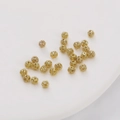 Perle a fiore in filigrana d'oro 14k per la creazione di braccialetti e gioielli fai da te - Oro